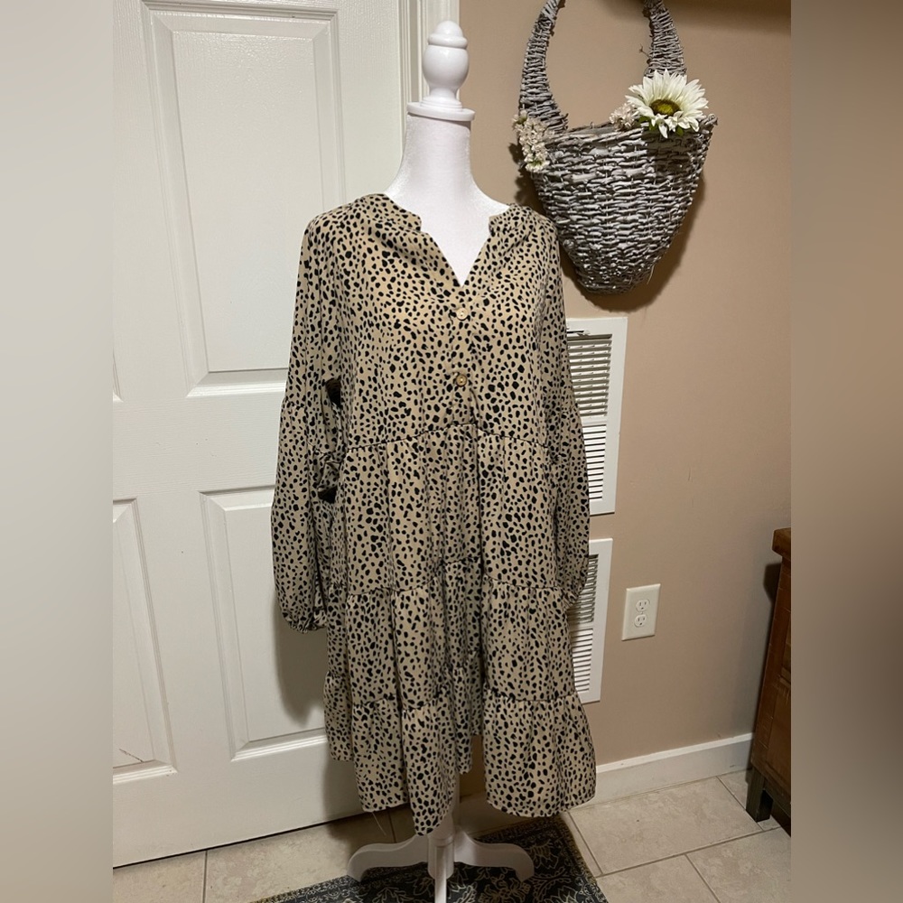 Animal Print Dress L